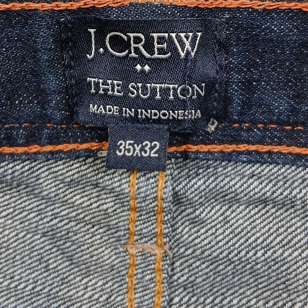 J.Crew The Sutton Straight Fit Jean Dark‎ Wash Denim 35x28 EUC